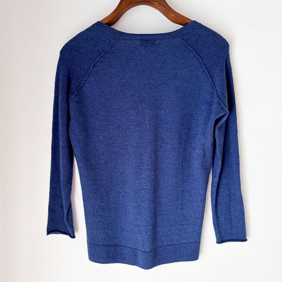 Kenar Blue Wool Sweater - Picture 7 of 8